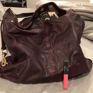 Rebecca Minkoff medium hobo in burgundy color